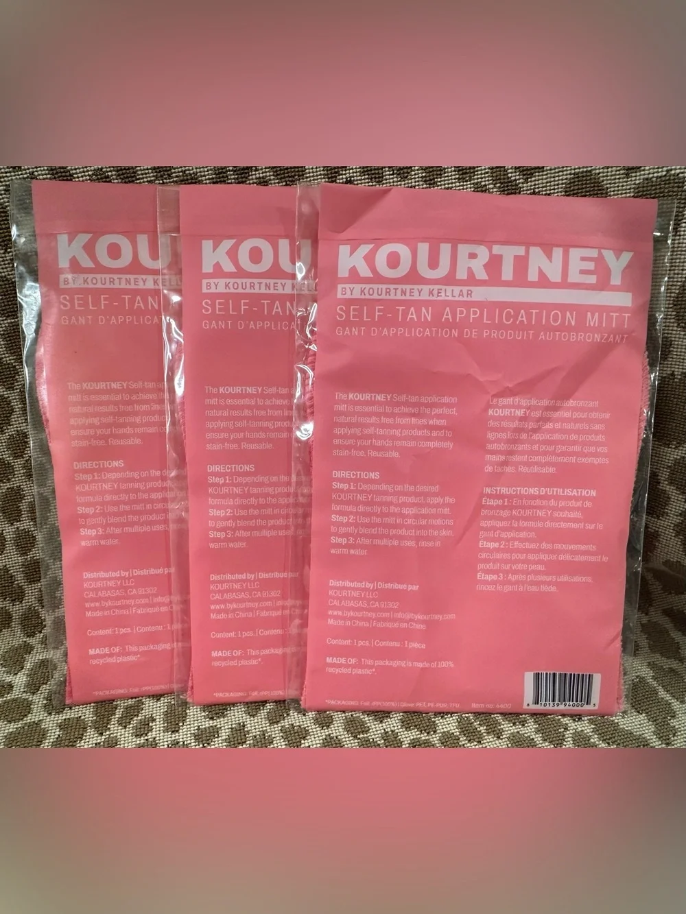 Lot of 6 Kourtney Kellar Tan~Clear Self-Tan Drops+Face Lotion+Body Lotion+Mitts